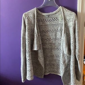 Gray cardigan